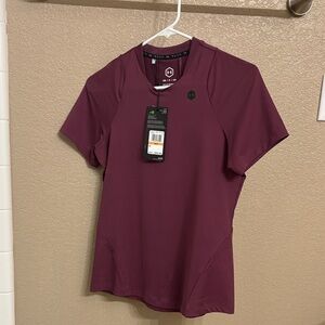 Under Armour Women's Burgundy Short Sleeve Tee